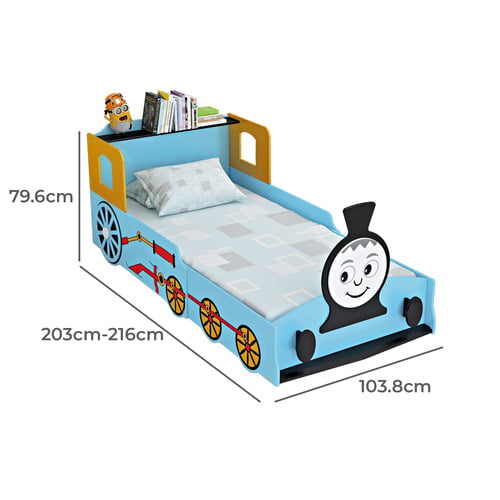 Dewey Adjustable Train Bed with Mattress