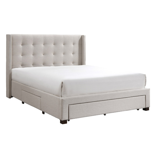 Aurel Upholstered Bed with Storage Drawers
