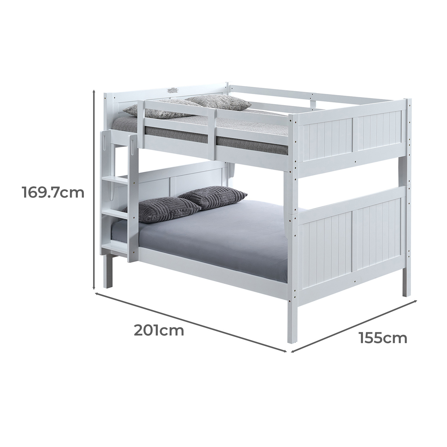 Lincoln Double Rubberwood Bunk Bed