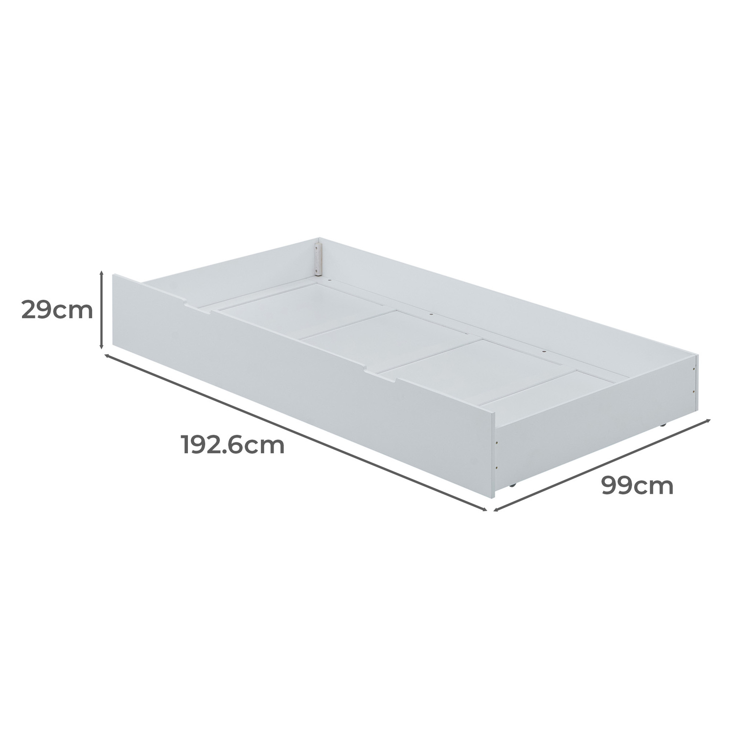 Lincoln Double Rubberwood Bunk Bed with Trundle