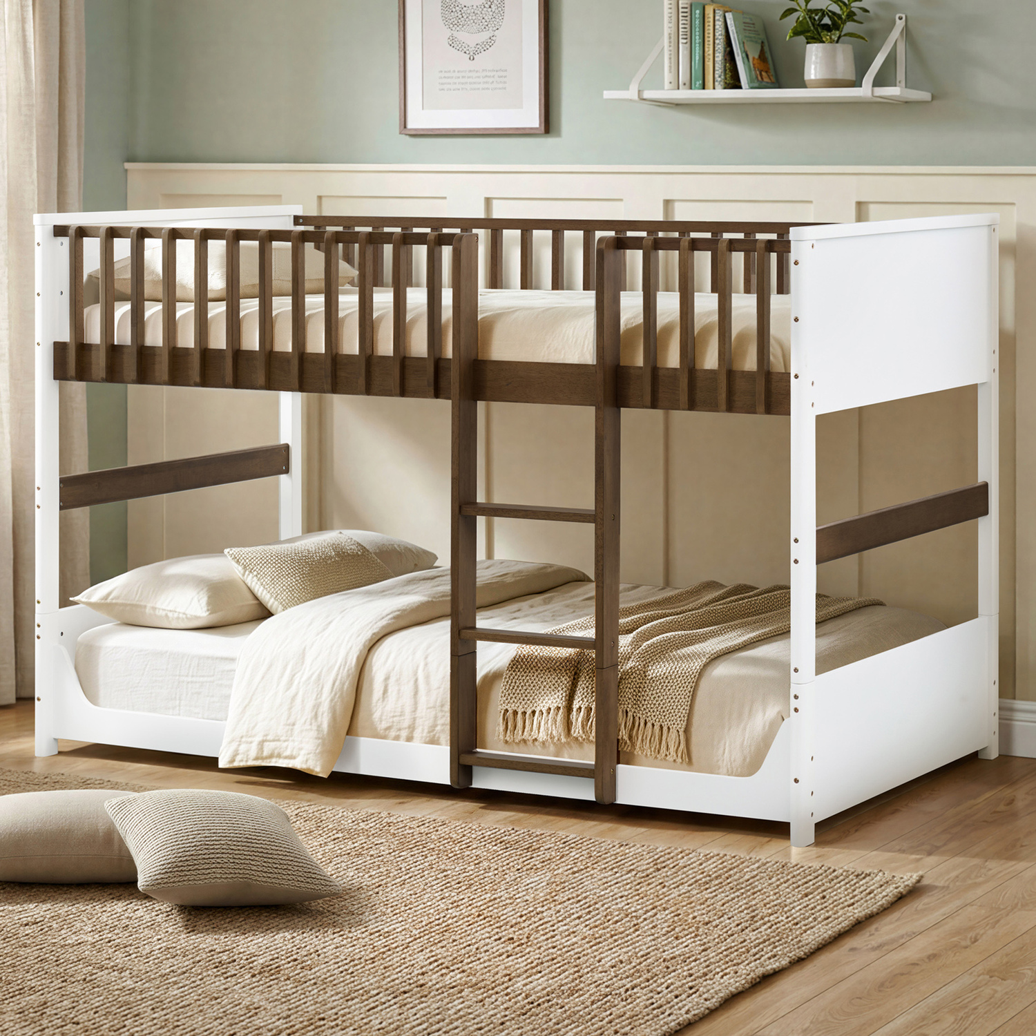 Malie King Single Rubberwood Bunk Bed