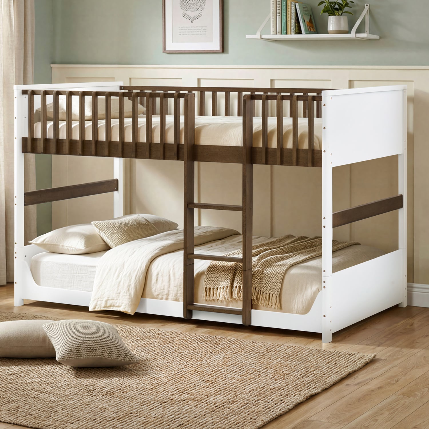 Malie King Single Rubberwood Bunk Bed