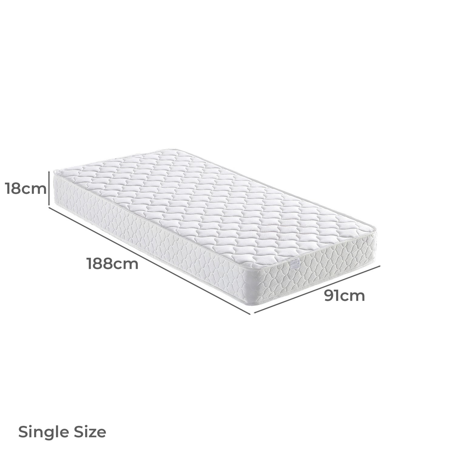 Folly Single Loft Bed with Mattress