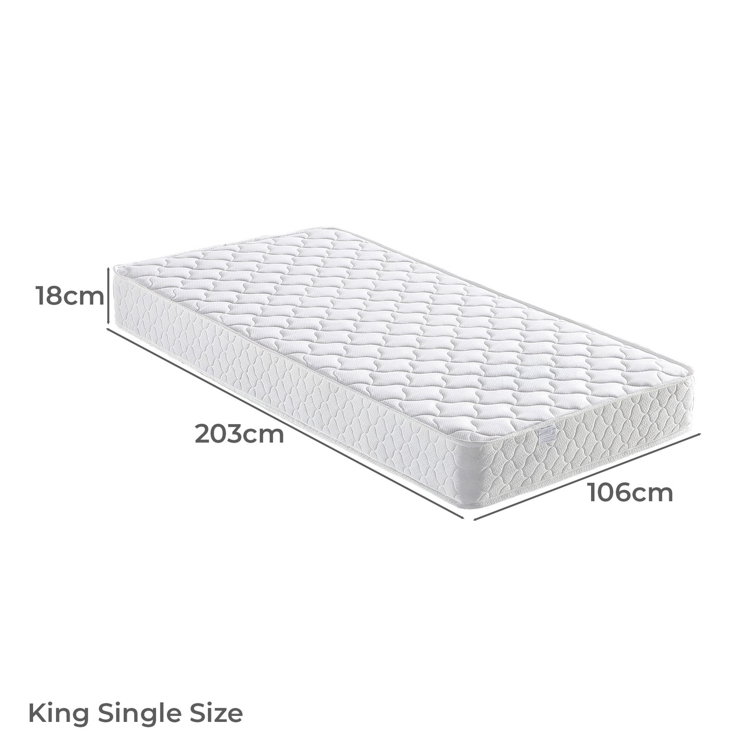Dustin King Single Bed with Bookcase & Mattress