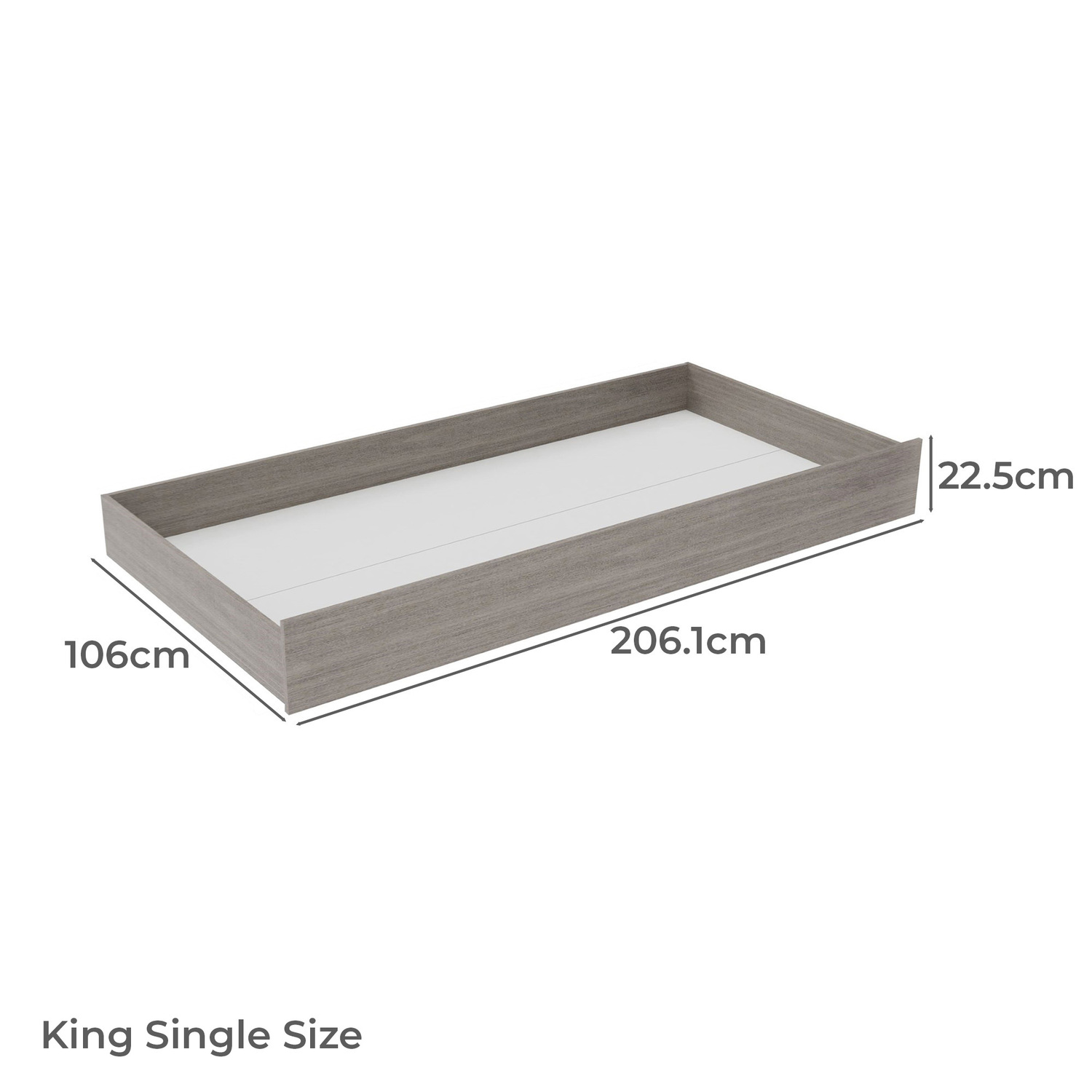Dustin King Single Bed with Bookcase