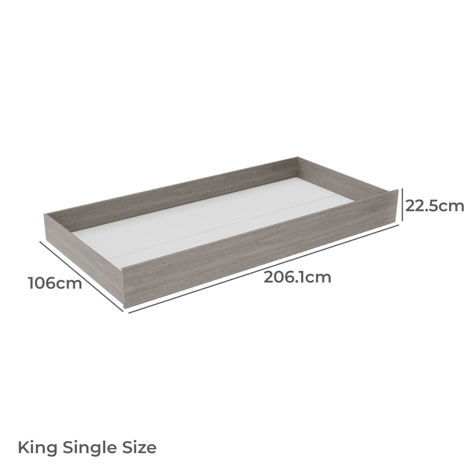 Dustin King Single Bed with Bookcase & Mattress