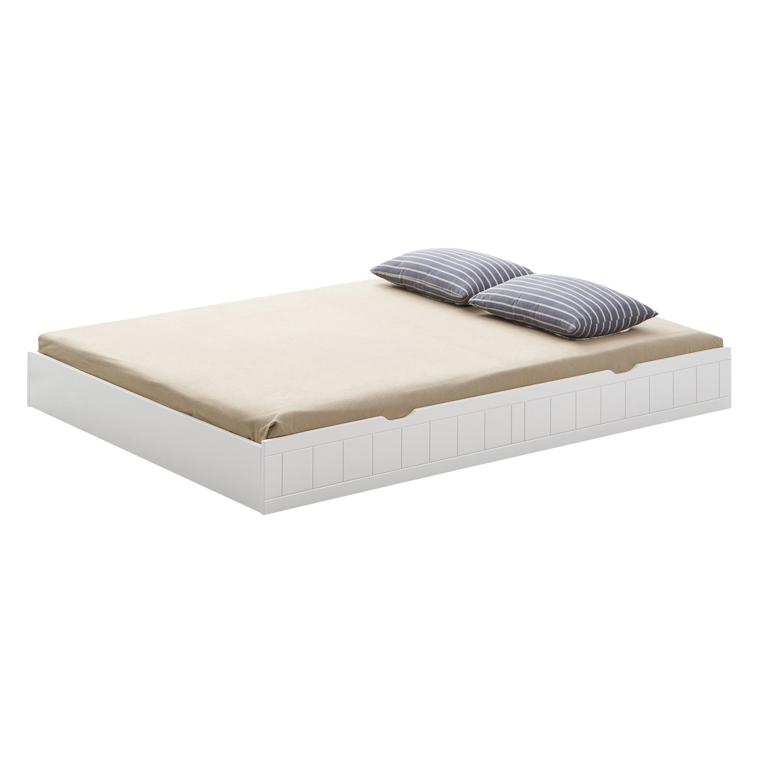 Evan Single Over Double Bunk Bed with Double Trundle
