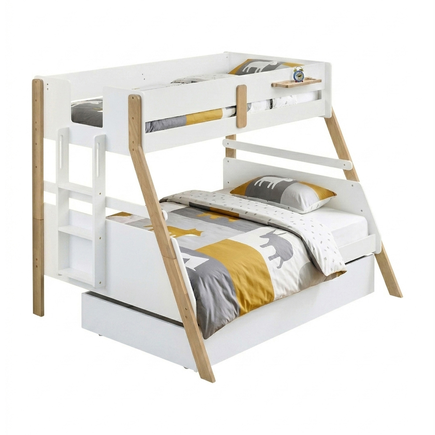 Ethan Single Over Double Bunk Bed with Single Trundle