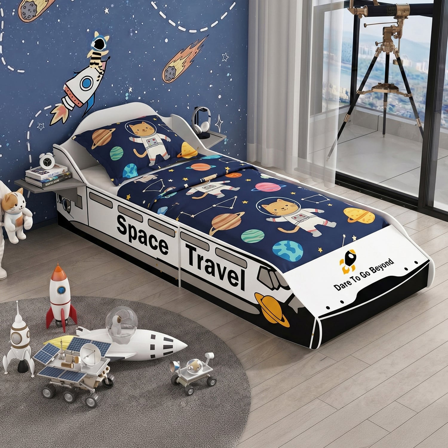Andromeda Adjustable Space Shuttle Bed with Mattress
