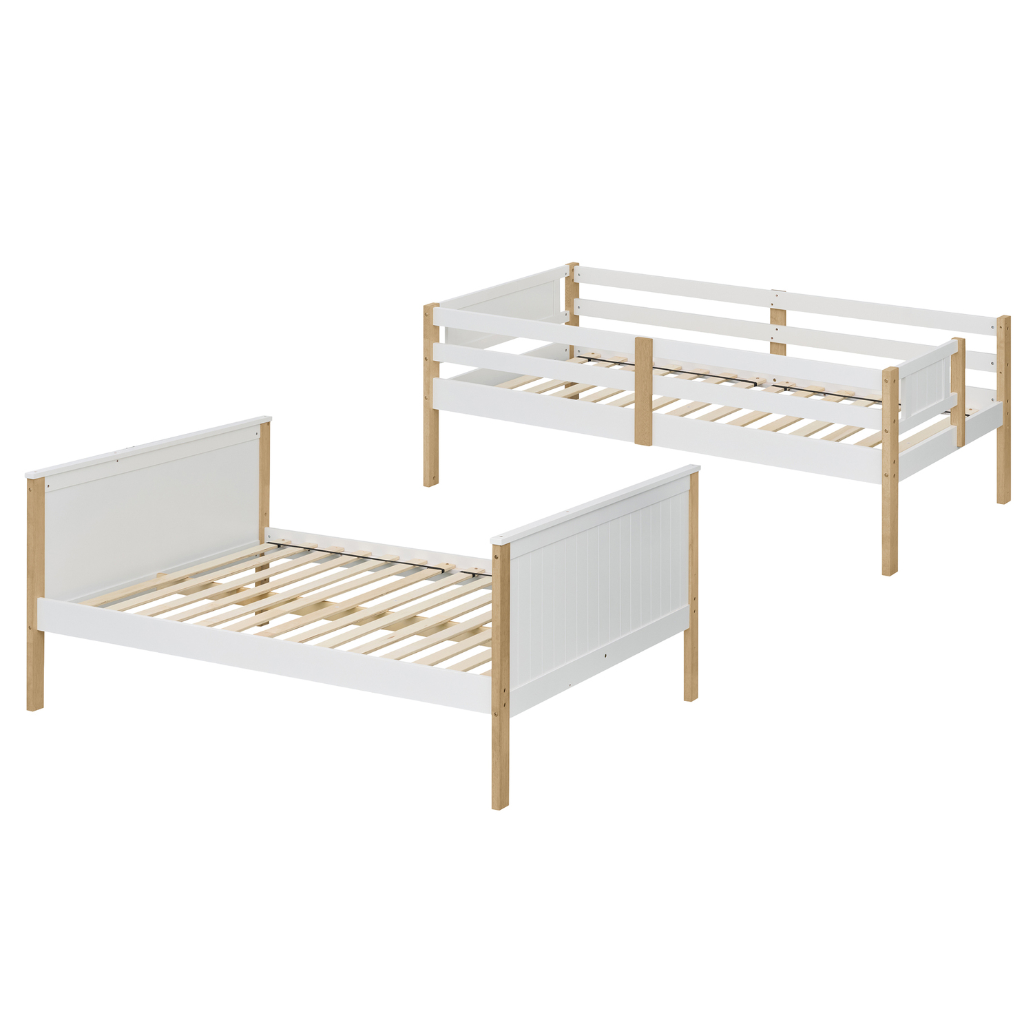 Evren Single Over Double Bunk Bed with Shelves