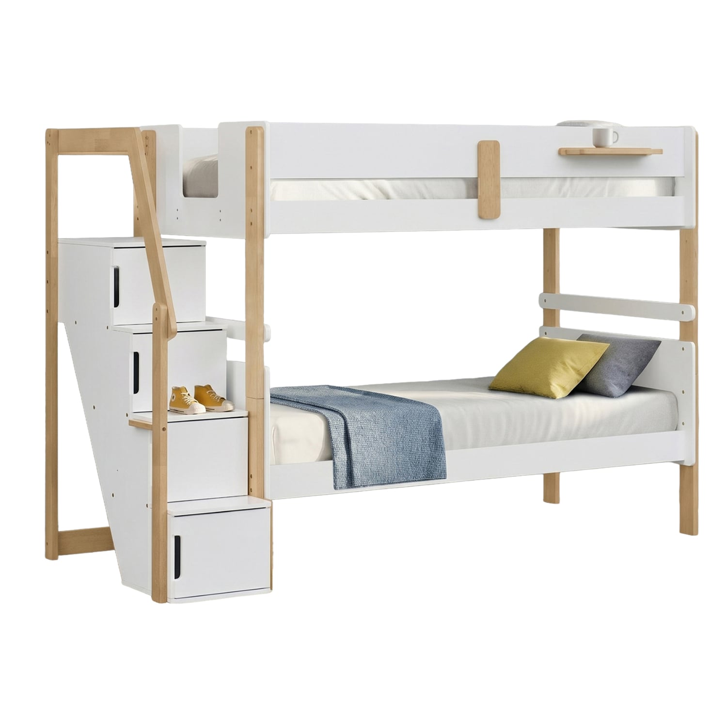 Evan Single Bunk Bed with Staircase