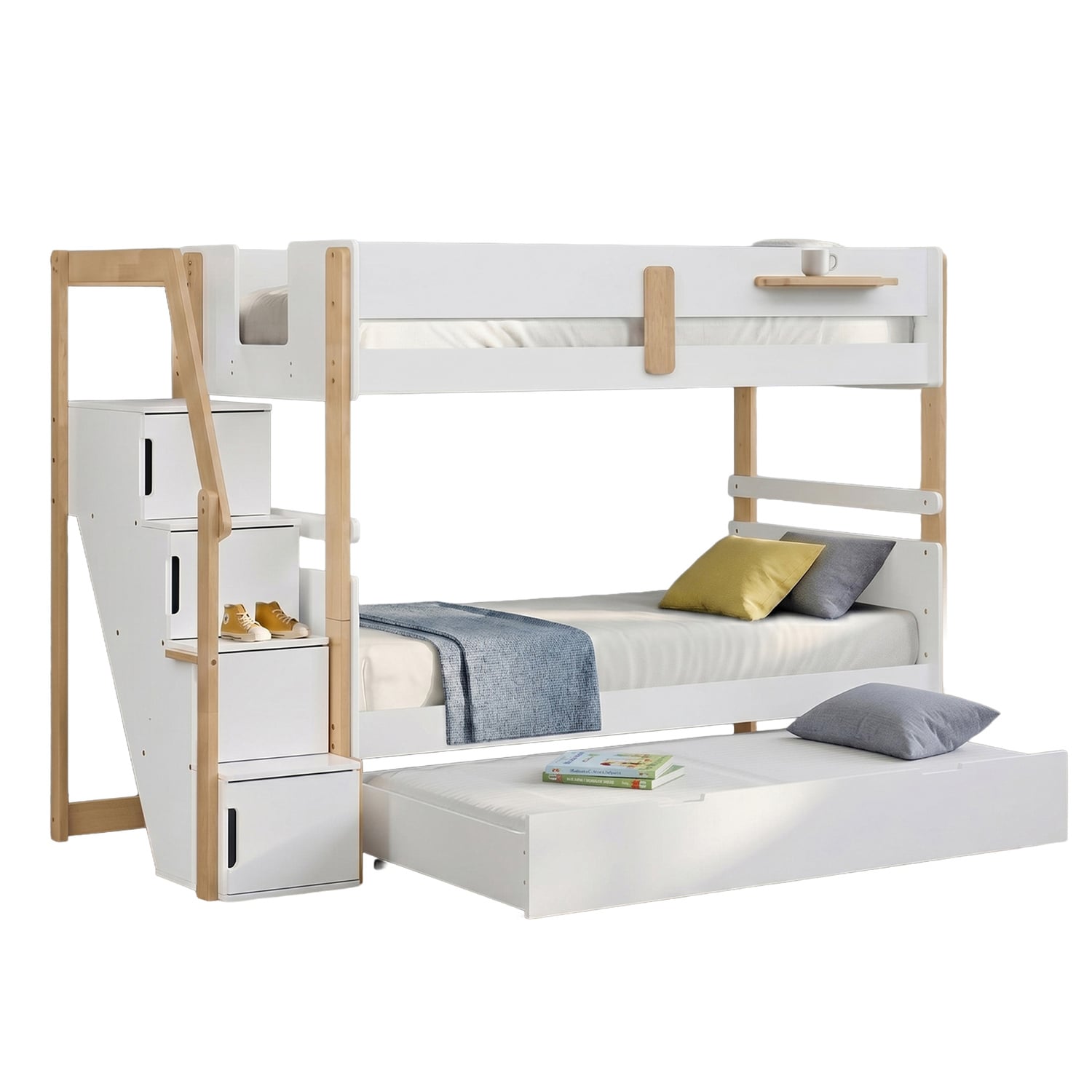Evan Single Bunk Bed with Staircase