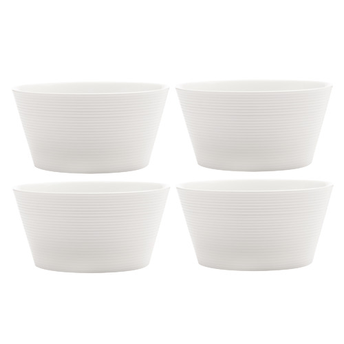 Casual White Evolve 10cm Porcelain Conical Bowls