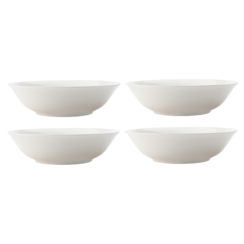 Casual White Evolve 18cm Porcelain Cereal Bowls