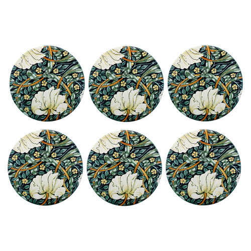 William Morris Pimpernel Ceramic Coasters Temple & ster