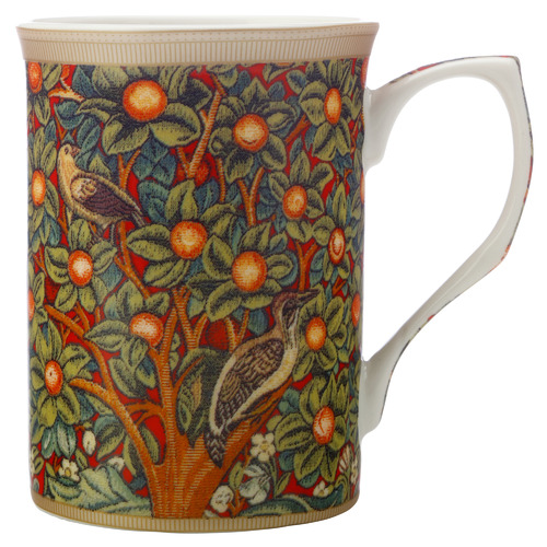 William Morris Red Woodpecker 300ml Porcelain Mug