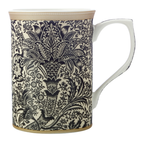 Casa Domani William Morris Black Seaweed 300ml Porcelain Mug | Temple ...