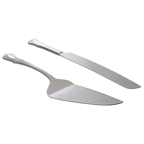 2 Piece Castello Stainless Steel Cake Serving Set