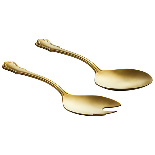 2 Piece Castello Stainless Steel Salad Serving Set