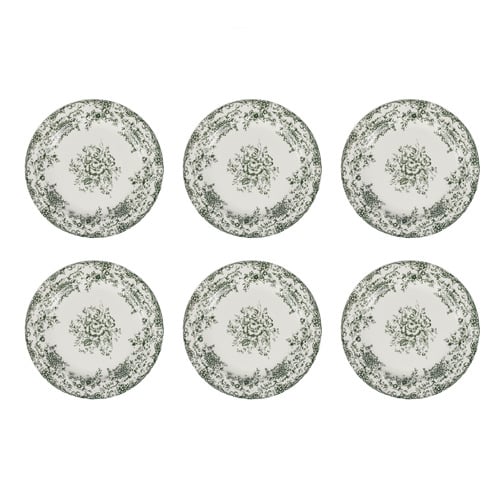 Rosetta Rim Porcelain Side Plates