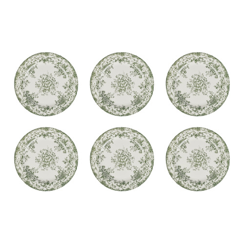 Rosetta Rim Dinner Plates