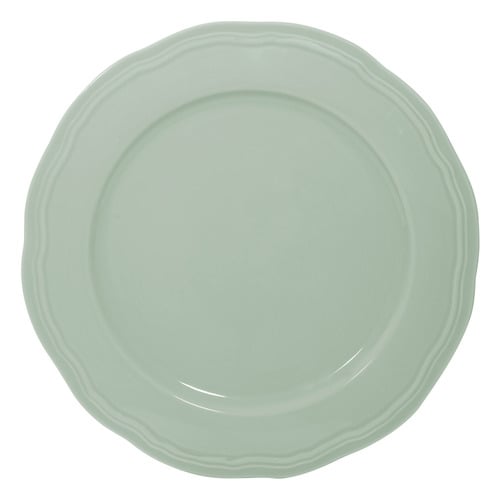 Florence Scalloped Rim Porcelain Dinner Plates