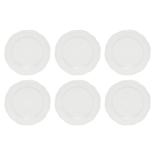 Florence Scalloped Rim Porcelain Side Plates