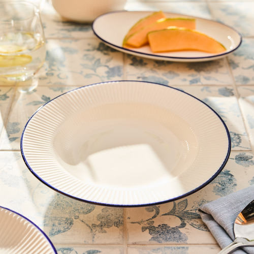 Cafe Blue Porcelain Soup Bowls