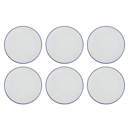 Cafe Blue Porcelain Coupe Side Plates