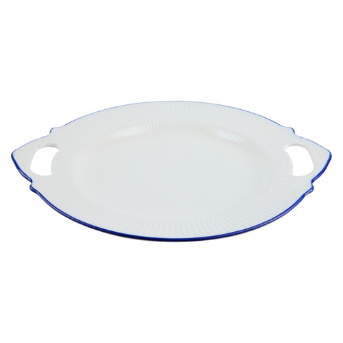 Cafe Blue Round Porcelain Platter