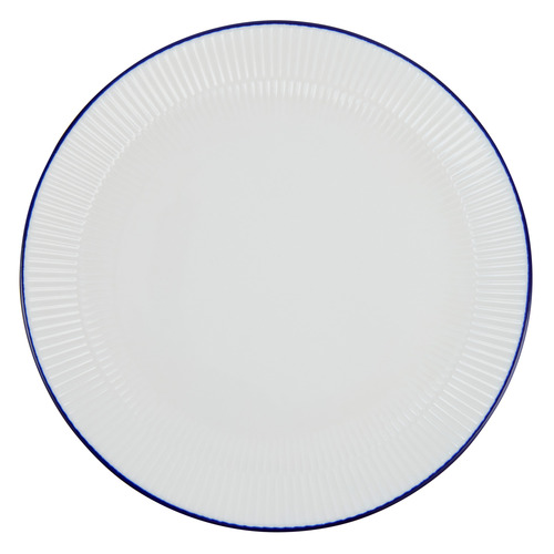 Cafe Blue Porcelain Coupe Dinner Plates