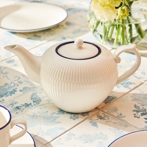 Cafe Blue 1.2L Porcelain Teapot