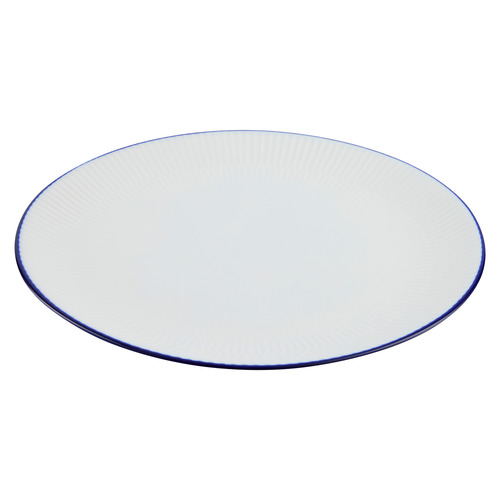 Cafe Blue Porcelain Coupe Dinner Plates
