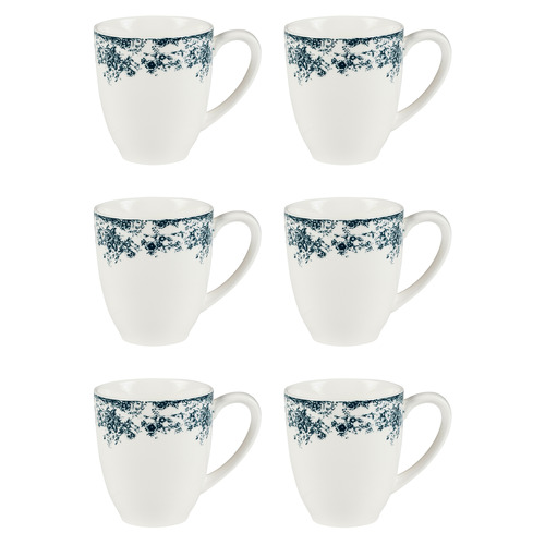 Rosetta 370ml Coupe Mugs