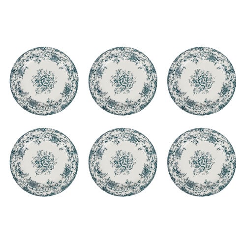 Rosetta Rim Porcelain Side Plates