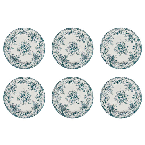Rosetta Rim Dinner Plates