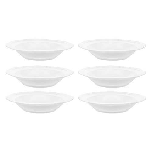 Florence Scalloped Rim Porcelain Bowls