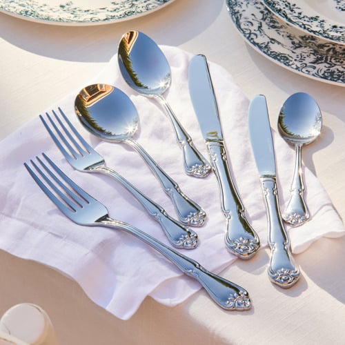 24 Piece Rosabella Stainless Steel Cutlery Set