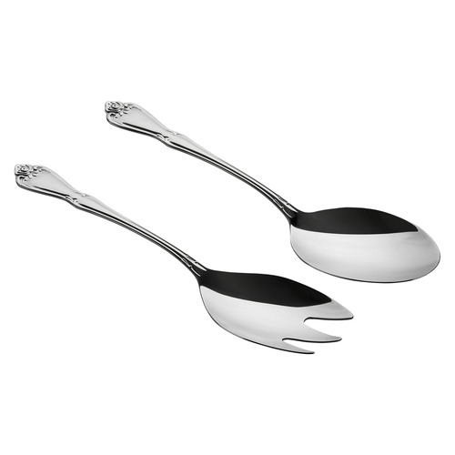 2 Piece Rosabella Stainless Steel Salad Server Set