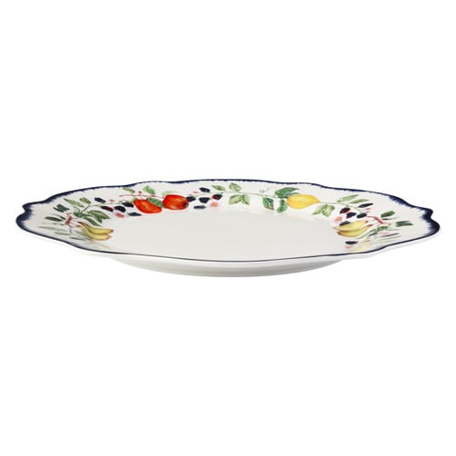Frutta Scalloped 27cm Porcelain Dinner Plates