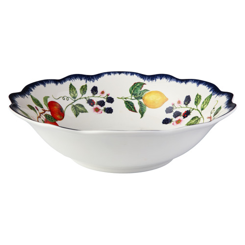 Frutta Scalloped Porcelain Coupe Bowls