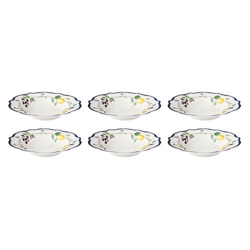 Frutta Scalloped 22cm Porcelain Bowls