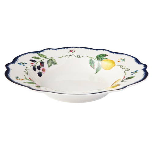 12 Piece Frutta Scalloped Porcelain Dinner Set