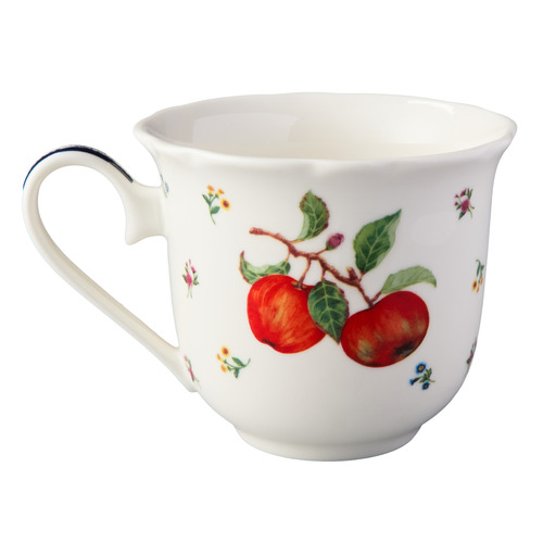 Frutta Scalloped 280ml Porcelain Cups & Saucers