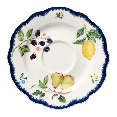 Frutta Scalloped 280ml Porcelain Cups & Saucers