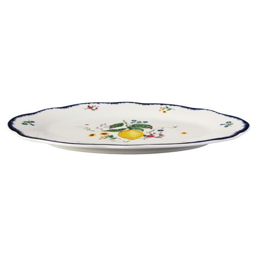 Frutta Scalloped 26cm Porcelain Oval Platter