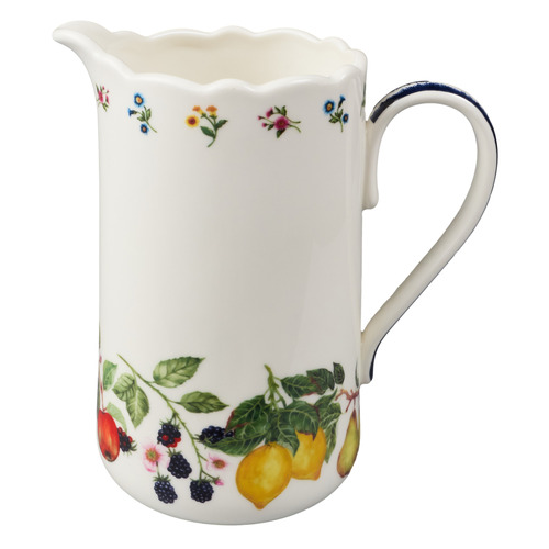 Frutta Scalloped 1.5L Porcelain Pitcher