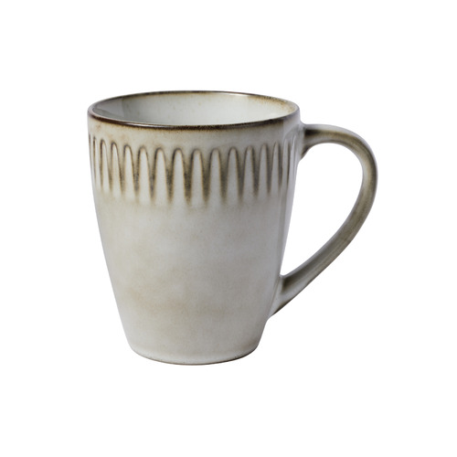 Leros 390ml Stoneware Coupe Mugs