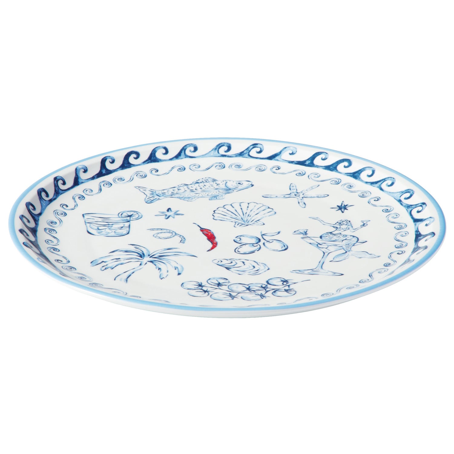 Sirena 33cm Porcelain Coupe Platter