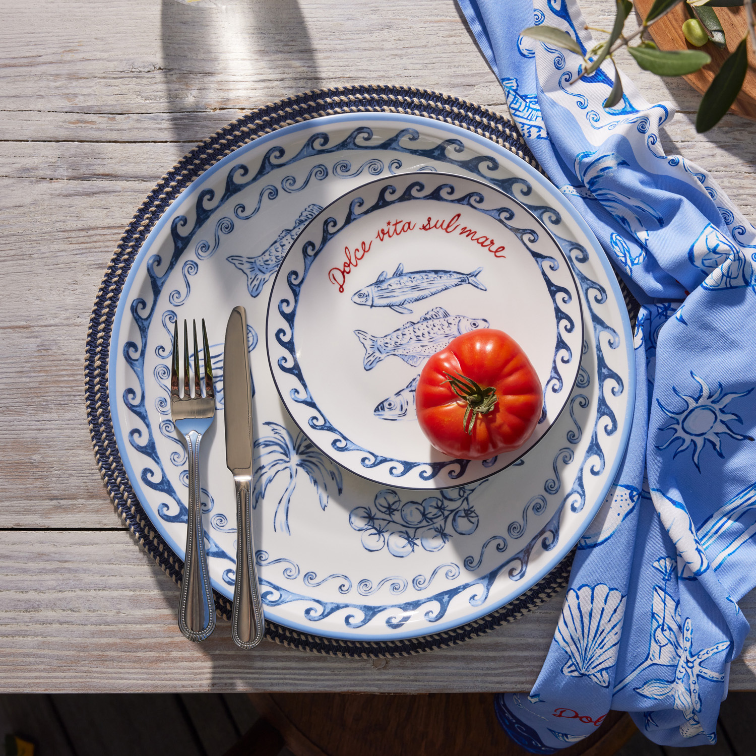 Sirena 33cm Porcelain Coupe Platter